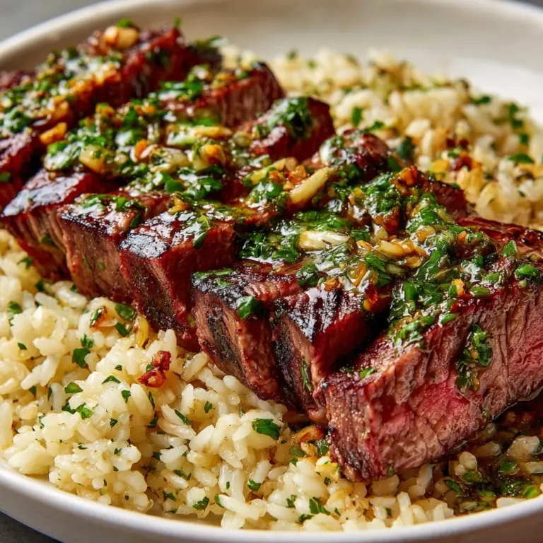Honey Garlic Butter Steak and Rice Skillet Recipe
