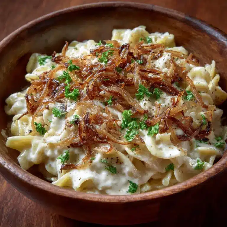 French Onion Pasta Salad: Creamy, Savory, and Perfect Recipe
