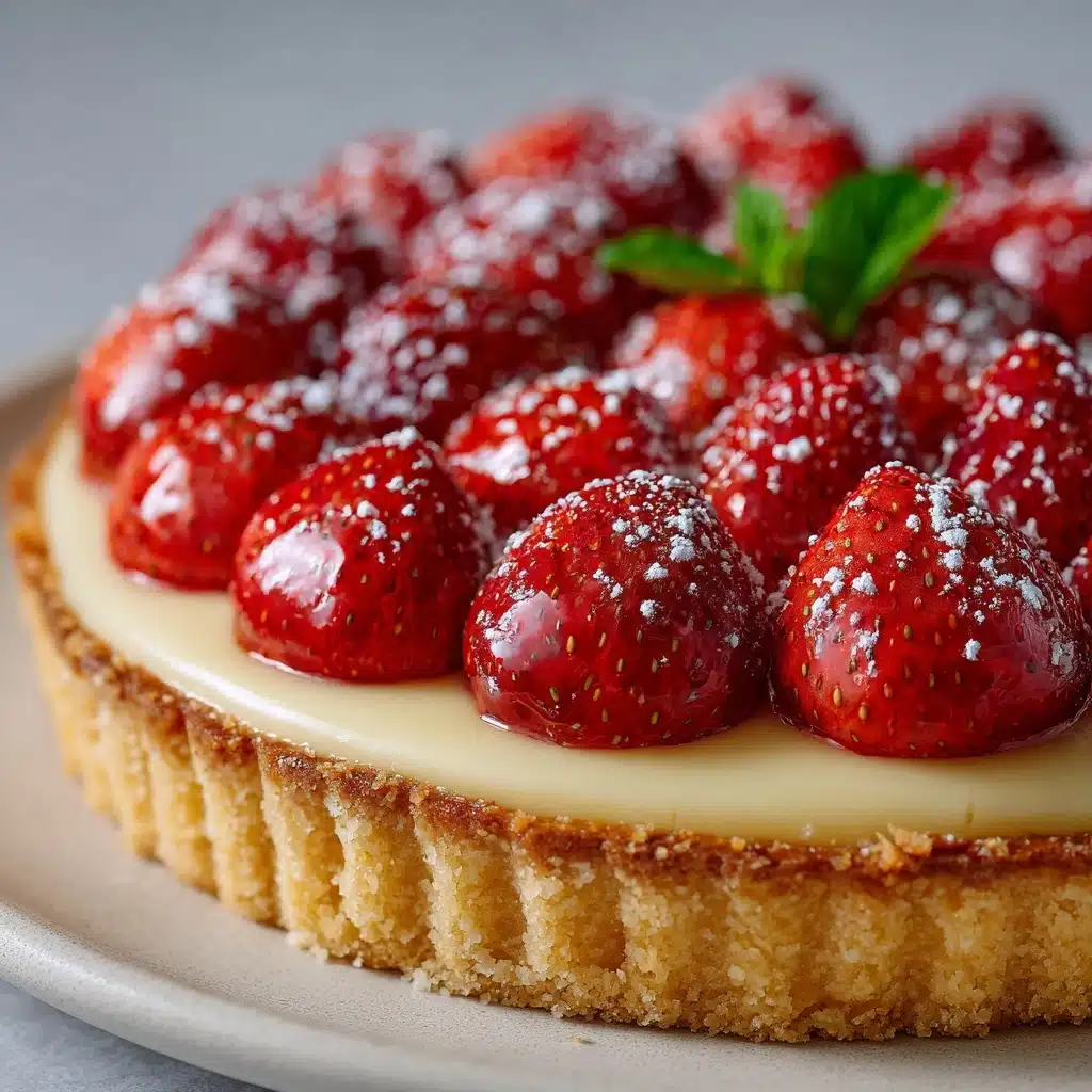 Traditional French Strawberry Tart Recipe - Recipe Image