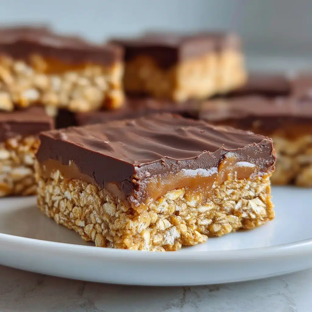 Best No-Bake Chocolate Oatmeal Bars Recipe - Recipe Image