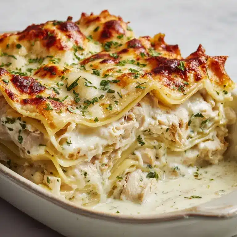 Cheesy Chicken Alfredo Lasagna Recipe