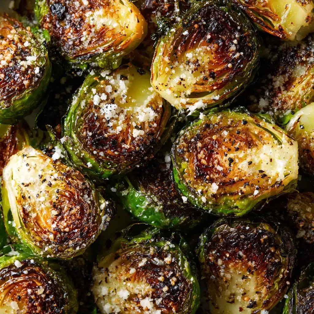Garlic Parmesan Roasted Brussels Sprouts Recipe