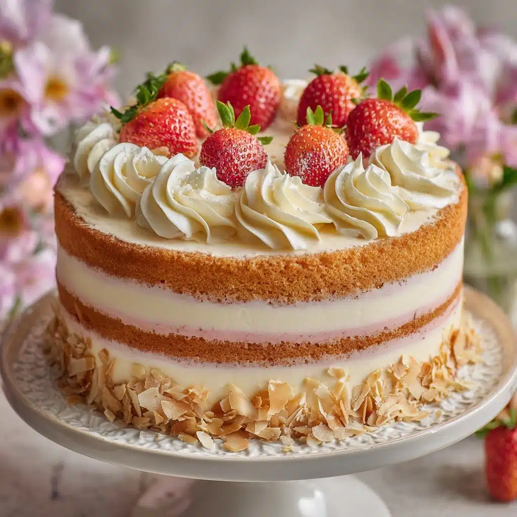Strawberry Cheesecake Filling Pound Cake Recipe - Recipe Image