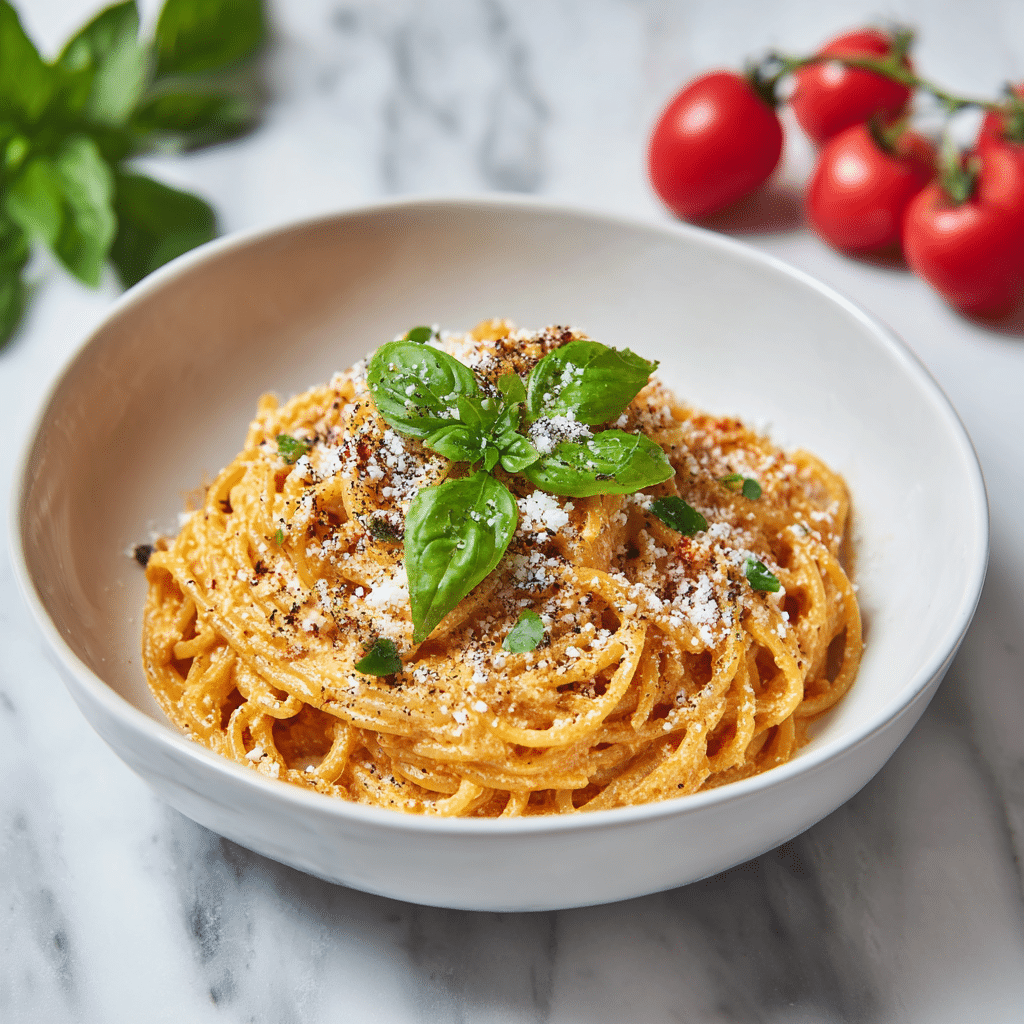 Creamy Tomato Pasta Recipe - Recipe Image