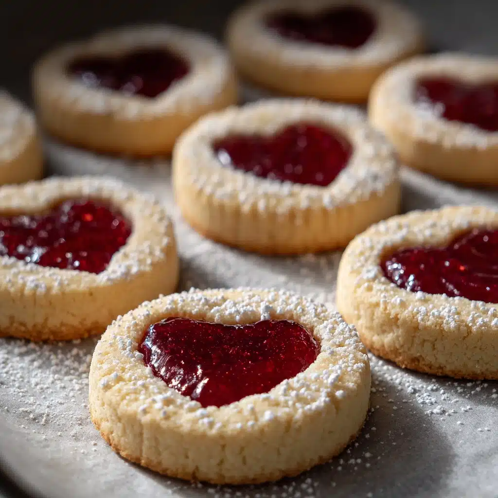 Heart Print Jam Cookies Recipe - Recipe Image