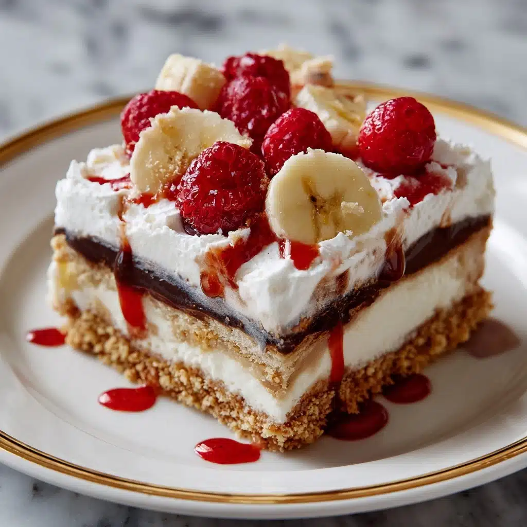 No-Bake Banana Split Cake Recipe