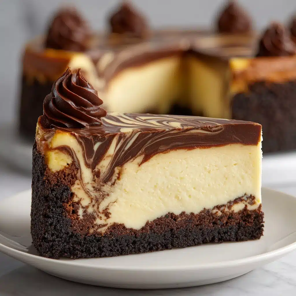 Chocolate Marble Cheesecake Recipe - Recipe Image
