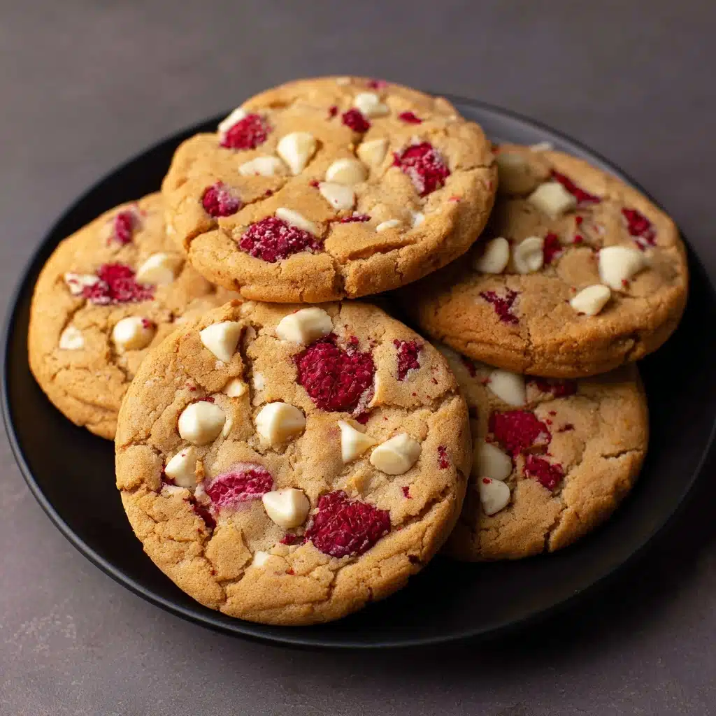 Raspberry and White Chocolate Cookies Recipe - Recipe Image