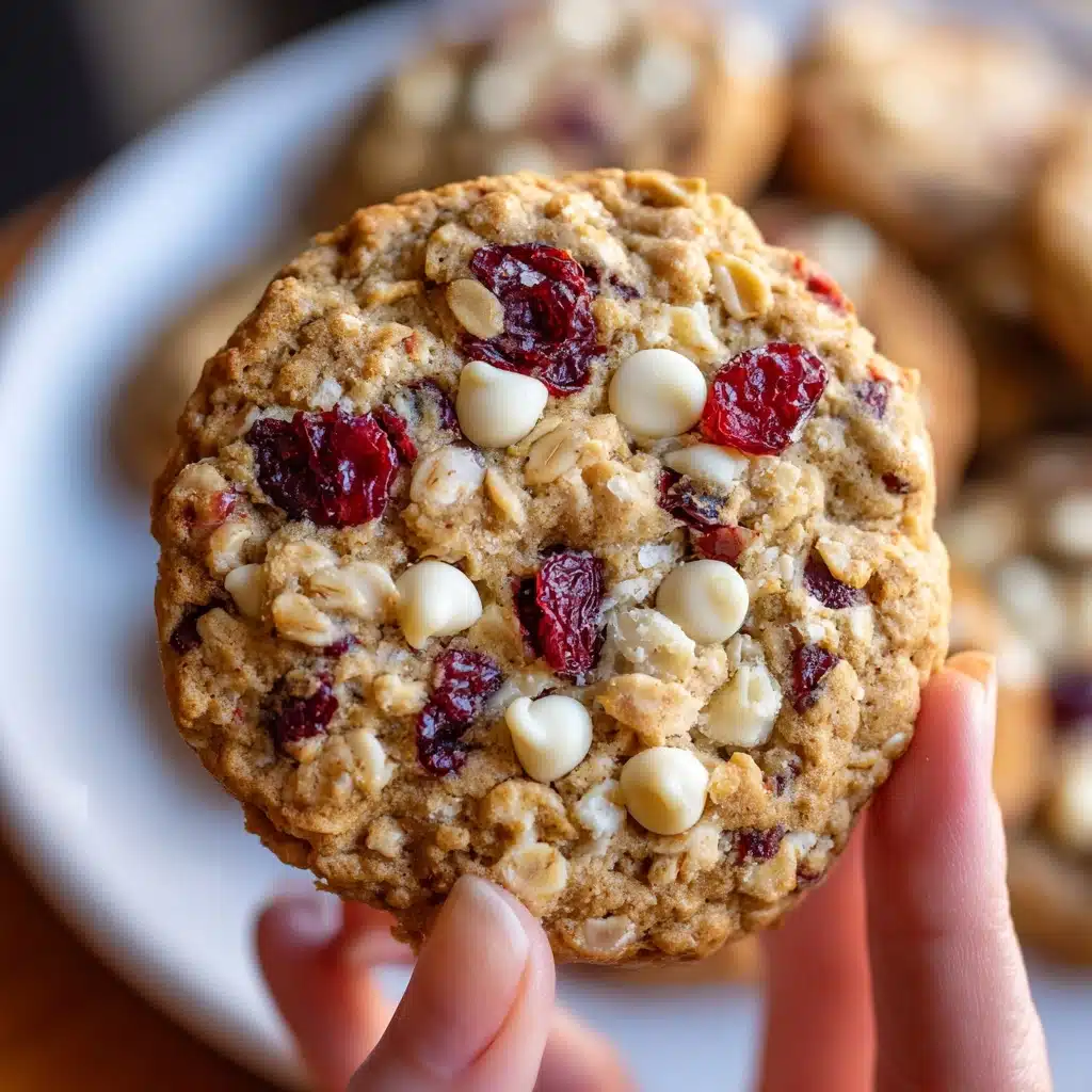 White Chocolate Oatmeal Cranberry Cookies Recipe - Recipe Image