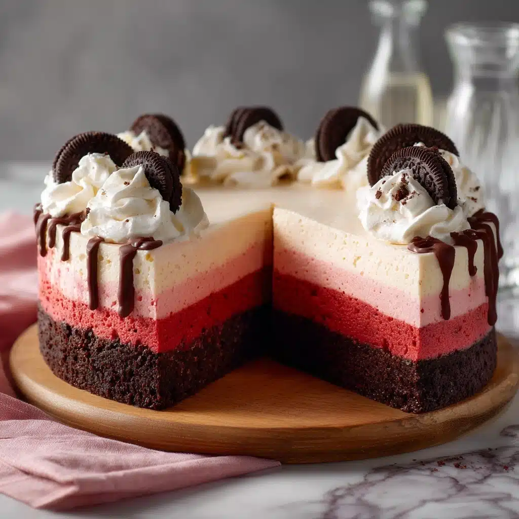 Red Velvet Oreo Cheesecake Recipe - Recipe Image