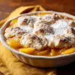 Peach Cobbler Bread Pudding Recipe