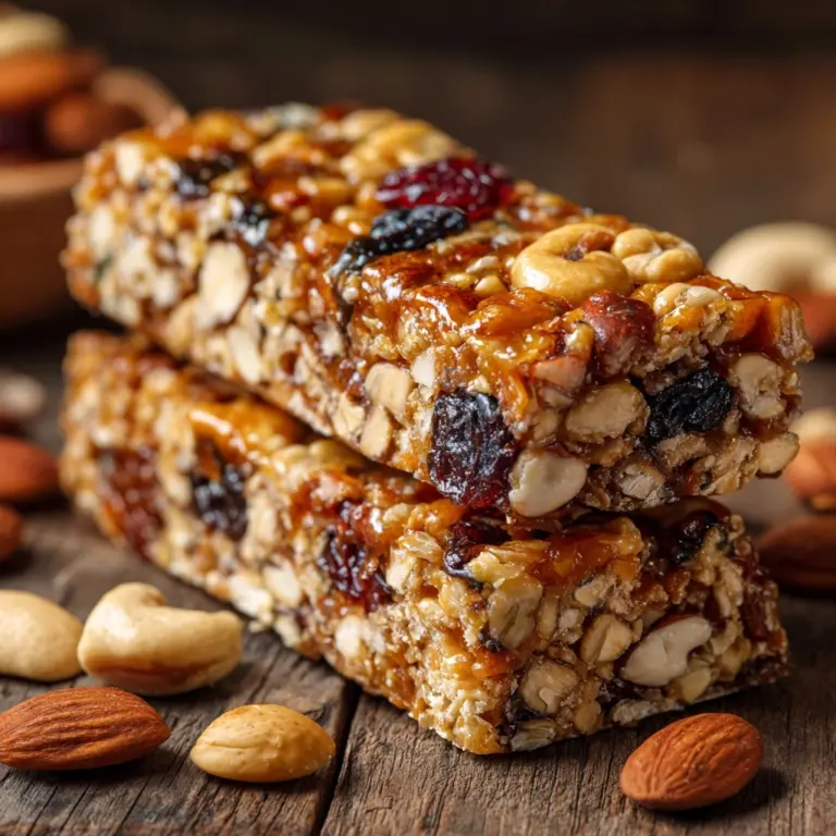 Chewy Homemade Granola Bars Recipe