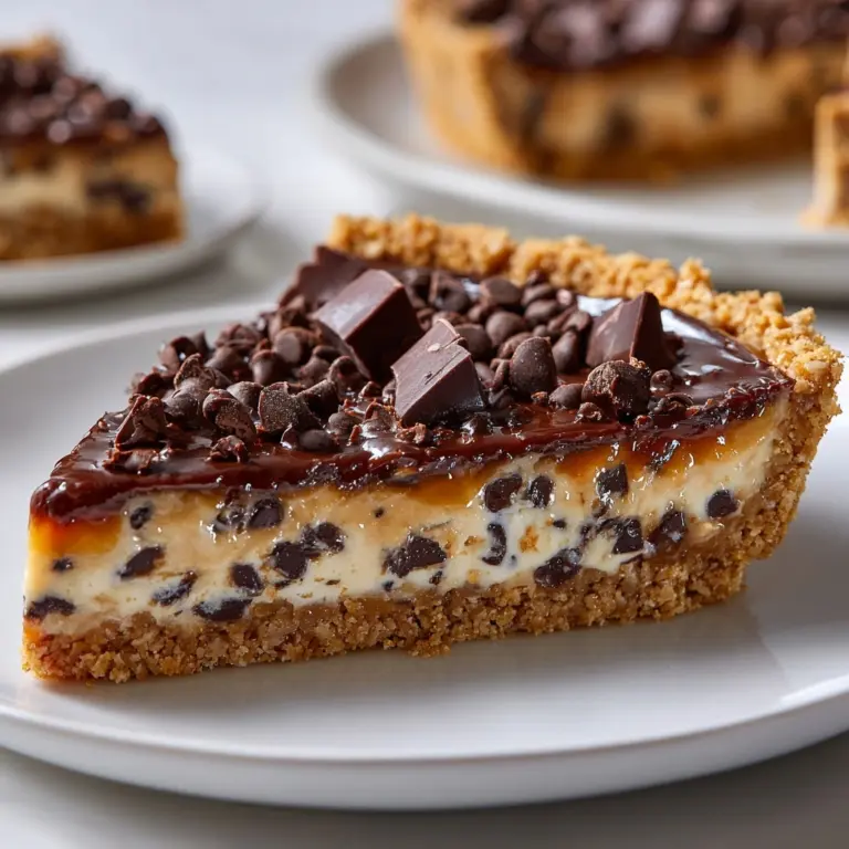 Chocolate Chip Cookie Dough Pie Recipe