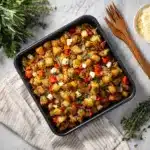 Greek Roasted Potatoes With Peppers & Feta Recipe