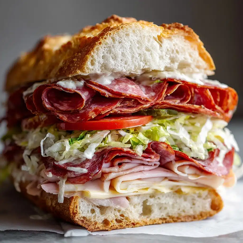 Italian Grinder Salad Sandwich Recipe - Recipe Image