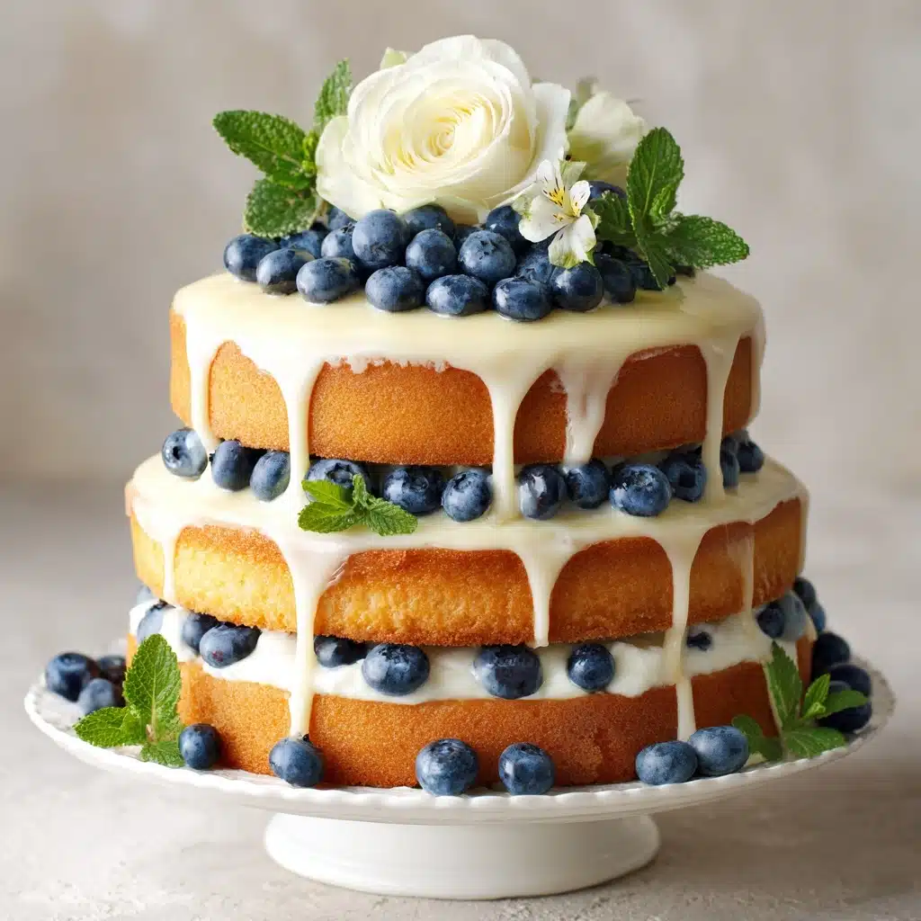Dreamy Blueberry Shortcake Cake Recipe - Recipe Image