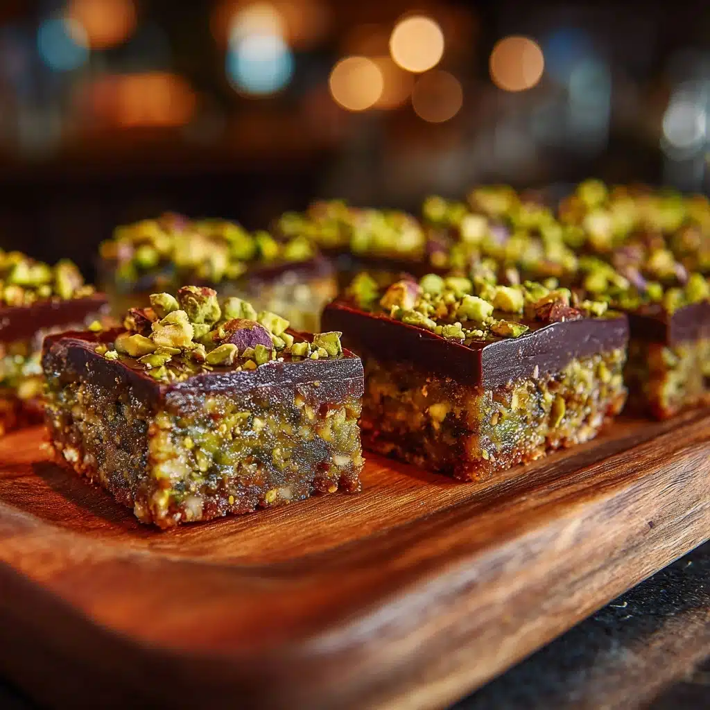 Chocolate and Pistachio Bars Recipe
