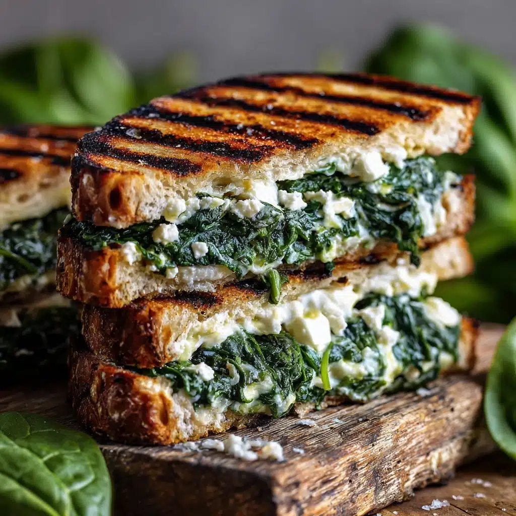 Spinach and Feta Grilled Cheese Recipe - Recipe Image