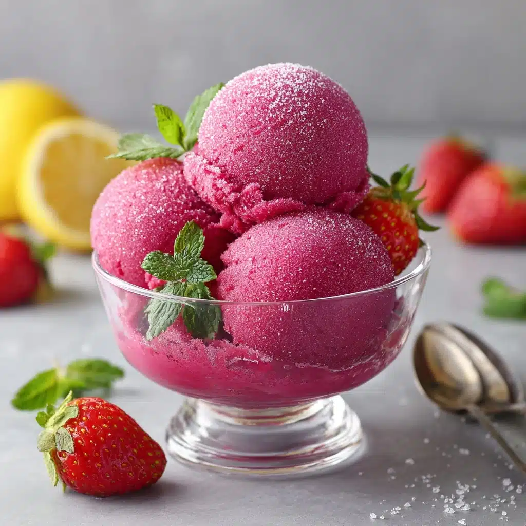 Strawberry Sorbet: The Ultimate Guide to Making It at Home Recipe - Recipe Image
