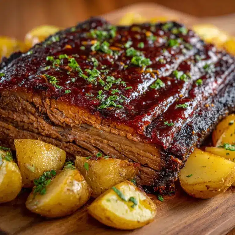 Slow Cooker Beef Brisket with BBQ Sauce Recipe