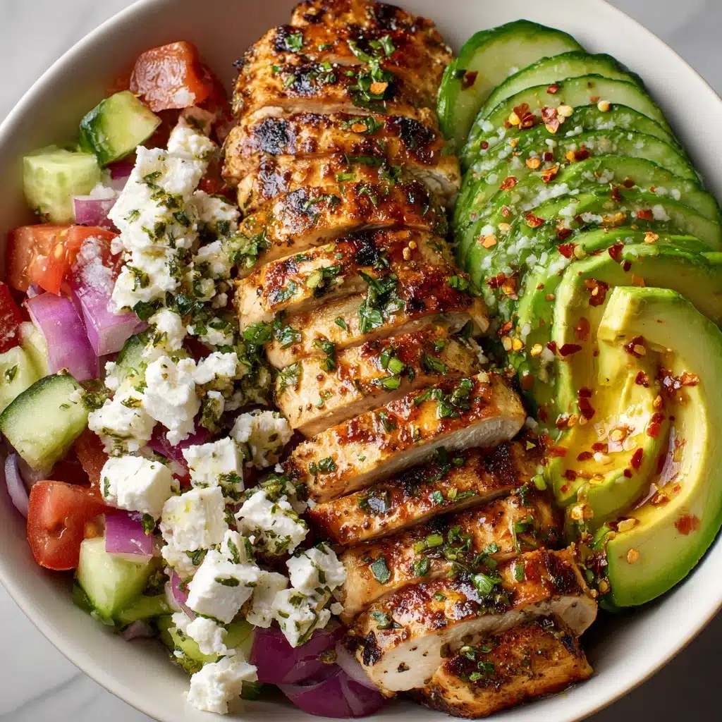 Greek Avocado Chicken Salad Recipe