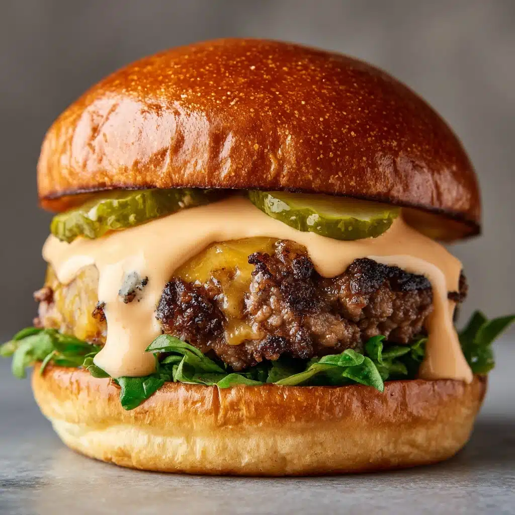 Juicy Smashed Patty Burger with Secret Sauce Recipe