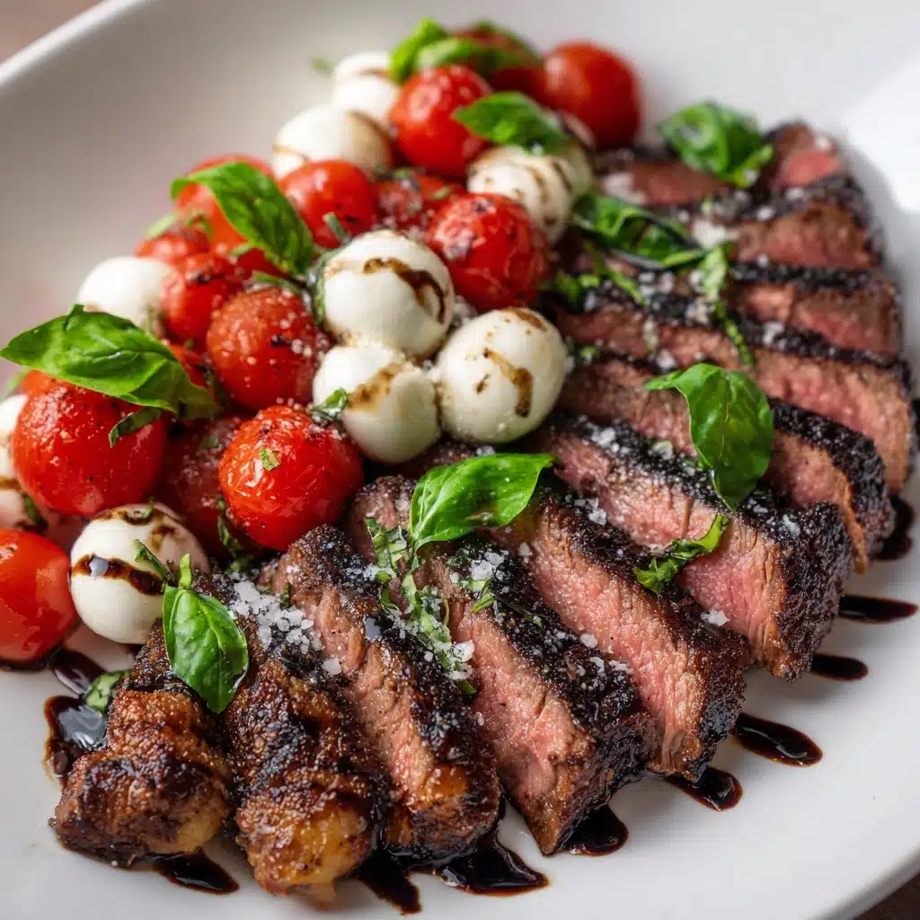 Balsamic Caprese Grilled Flank Steak Recipe - Recipe Image