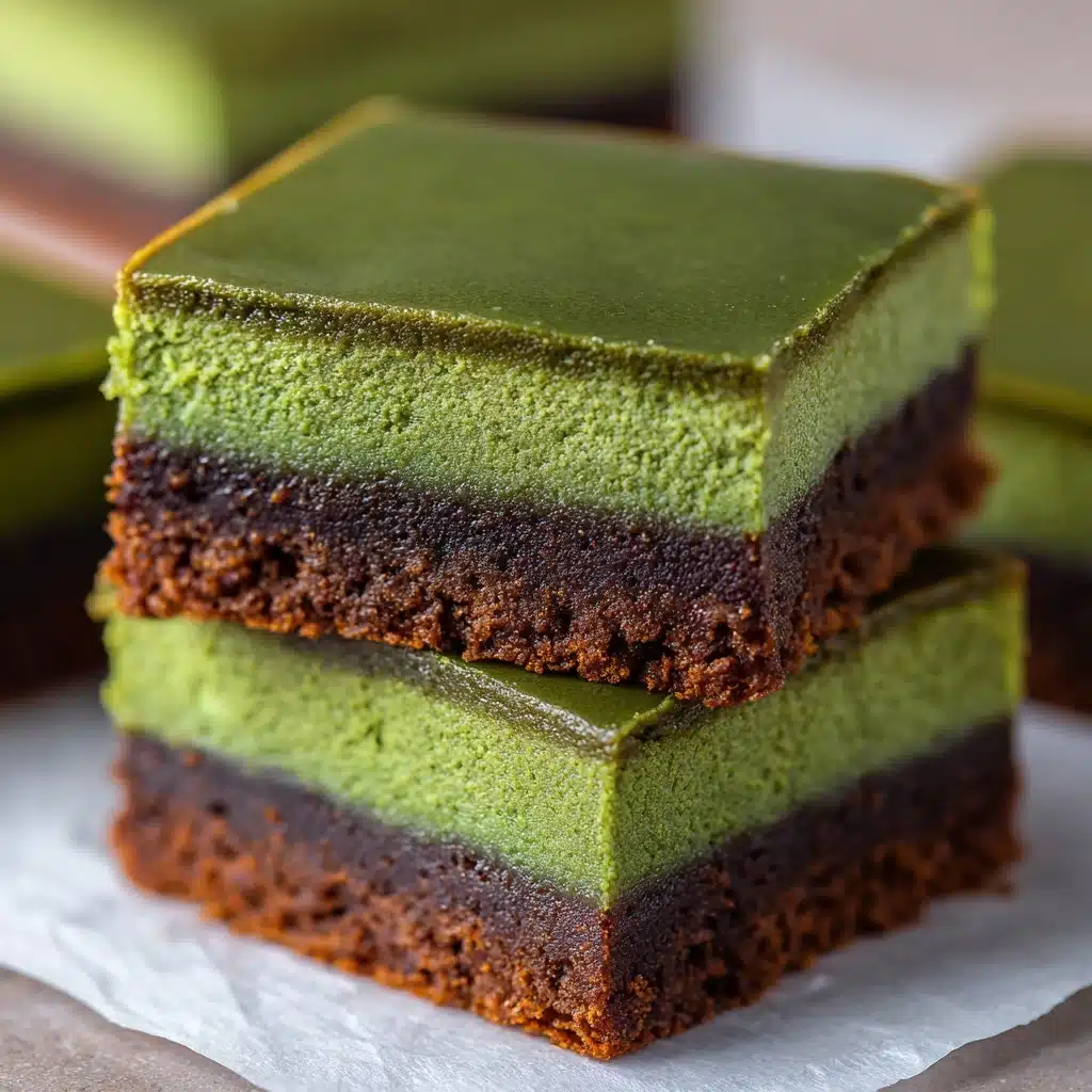 Matcha Brownie Mochi (Brochi) Recipe - Recipe Image