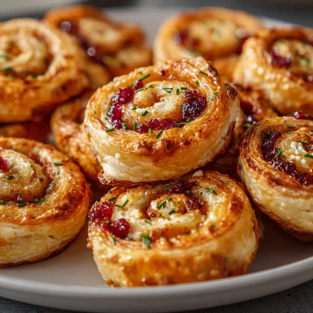 Festive Cranberry Feta Pinwheels Recipe - Recipe Image
