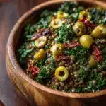 Lemon Pesto Lentil Salad Recipe