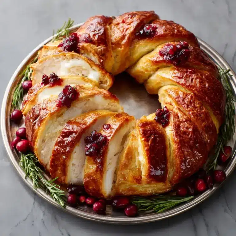 Turkey and Cranberry Wreath Recipe
