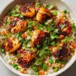 One Pan Chipotle Honey Chicken and Rice Recipe