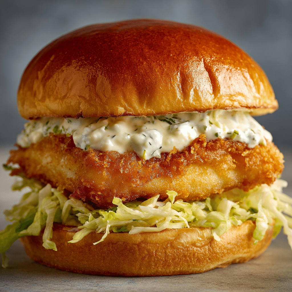 Crispy Fried Cod Sandwich Recipe - Recipe Image
