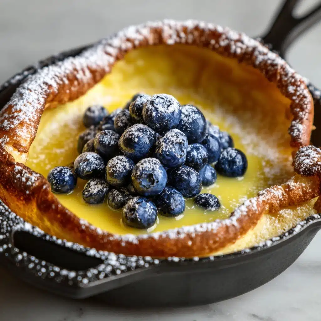 Dutch Babies with Lemon Curd and Blueberries Recipe - Recipe Image