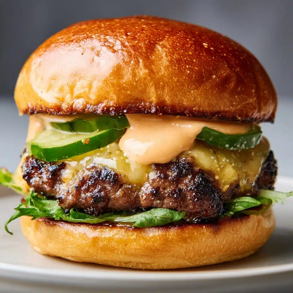 Juicy Smashed Patty Burger with Secret Sauce Recipe - Recipe Image