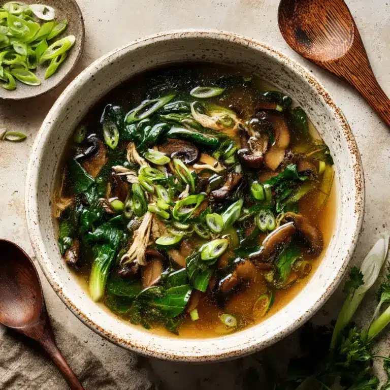 Bokchoy Chicken Soup Recipe