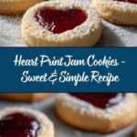 Heart Print Jam Cookies Recipe