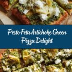 Green Pizza with Pesto, Feta & Artichokes Recipe