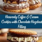 Coffee & Cream Cookies with Chocolate Hazelnut Filling Recipe