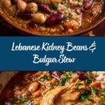 (Lebanese Kidney Beans and Bulgur Stew) Recipe