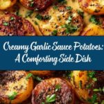 Creamy Garlic Sauce Potatoes Recipe