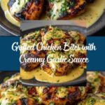 Grilled Chicken Bites with Creamy Garlic Sauce Recipe