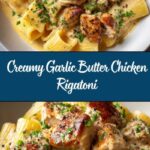Creamy Garlic Butter Chicken and Rigatoni in Parmesan Sauce Recipe