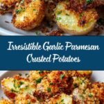 Crispy Garlic Parmesan Crusted Potatoes Recipe