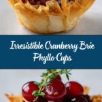 Cranberry Brie Phyllo Cups Recipe