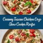 Slow Cooker Creamy Tuscan Chicken Orzo Recipe