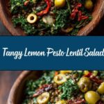 Lemon Pesto Lentil Salad Recipe