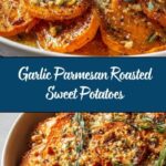 Roasted Sweet Potatoes with Garlic and Parmesan Recipe