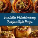 Pistachio Honey Baklava Rolls Recipe