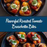Roasted Tomato and Garlic Bruschetta Bites Recipe